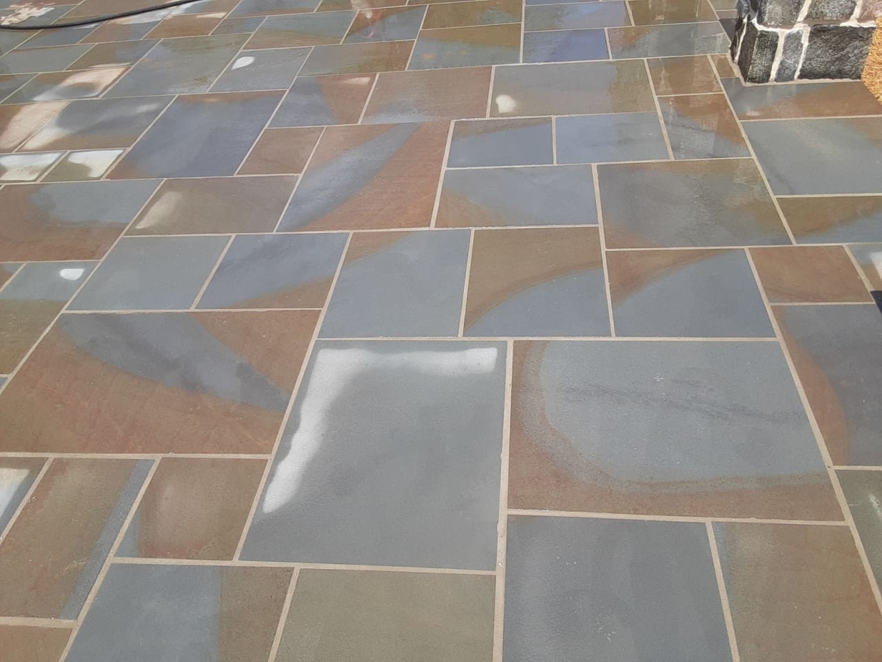 Bluestone Rust Color Full-color Bluestone Thermal Pattern Flagstone | Brandywine Quarry